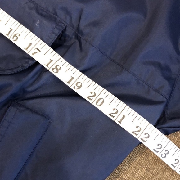 Lands End Packable Navy Unisex Half Zip Lined Jacket M - Picture 10 of 10